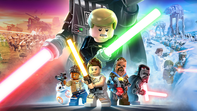 Luke and other LEGO Star Wars characters prepare for battle. 